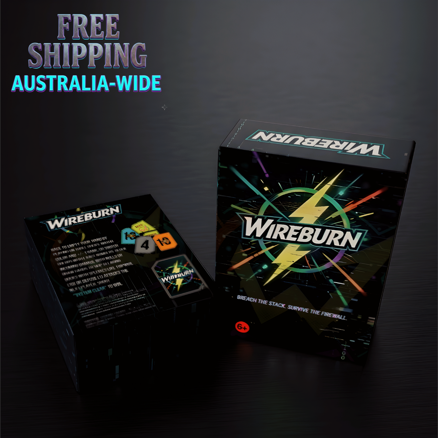 Wireburn – Cyberpunk Strategy Card Game (2–6 Players)